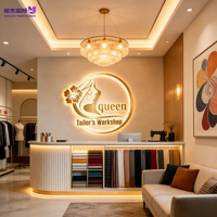 Lettres d'entreprise lumineuses en métal sur mesure, enseigne rétroéclairée par LED en acier inoxydable, logo de marque personnalisable pour salon, boutique