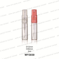 Mini flacon pulvérisateur de parfum en verre de 0,5 ml à 5 ml, atomiseur d'eau avec pompe de type scellé