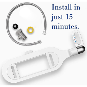 Spruzzatore WC Bidet Moderno Ultra-Sottile Non Elettrico con Doppio Ugello, Regolabile ed Ecologico in ABS per Uso Alberghiero - Product Image 5