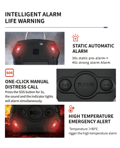 ZHENGZE Localisateur d'urgence pour pompiers à haute sensibilité sonore, système d'alerte personnel de sécurité avec fonction d'alarme de batterie faible - Product Image 3