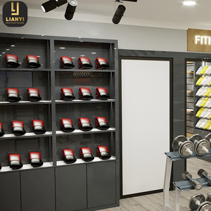 Tổng thể tùy chỉnh thương hiệu thể thao cửa hàng quần áo Kệ sắt hiển thị đứng quần áo giá cho cửa hàng - Product Image 2