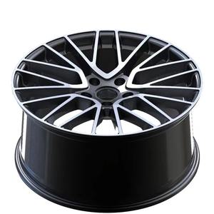 Kipardo Llantas de coche forjadas 21 pulgadas 5x130 Ruedas de fibra de carbono Blackfull Ruedas forjadas de cara mecanizada para Posche Panamera - Product Image 3