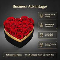 Kotak Hadiah Mawar Awet Kotak Bunga Kering Hadiah Bunga untuk Ulang Tahun Hadiah Hari Valentine Dekorasi Pernikahan Hadiah Natal