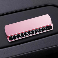 Cache-plaque d'immatriculation temporaire coulissant en métal pour stationnement, dissimule le numéro de téléphone, ornement pratique pour voiture