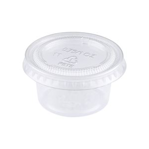 Gobelets jetables en plastique PP de 0,75 oz pour sauces, échantillons et condiments, lot de 2500 - Product Image 1