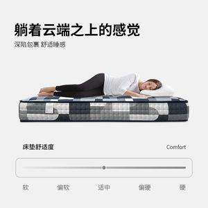 ที่นอนขนม้า Youlair มินิพ็อกเก็ตสปริง ความแน่นปานกลาง สำหรับเด็ก - Product Image 4