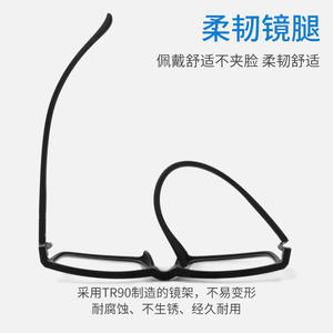 Gafas rectangulares ultraligeras Tr90 con montura completa para hombre, tamaño 114, montura mediana, lentes acrílicas, origen Danyang - Product Image 5