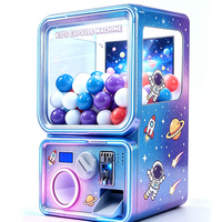 Distributeur de capsules en plastique rechargeable à monnayeur pour enfants, idéal pour les centres de jeux et les centres commerciaux