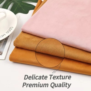 Nhà Máy Cung Cấp Trực Tiếp 100% Polyester Warp Dệt Tela De Gamuza Vải Da Lộn Cho Quần Áo Sofa Bọc Chất Liệu Cap - Product Image 2