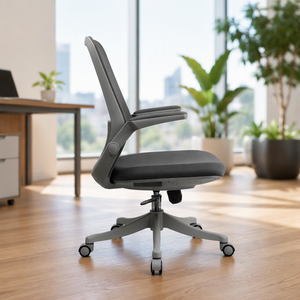 Alta qualità basculante e bloccaggio in rete sedie per ufficio con supporto lombare adattivo e imbottitura poggiamani dalla fabbrica Foshan - Product Image 1
