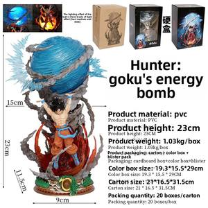 Figura de Acción de PVC Modelo Goku <span class=keywords><strong>Super</strong></span> Energy Bullet de la Serie Hunter, Juguete Luminoso de <span class=keywords><strong>Anime</strong></span> ODM - Product Image 4