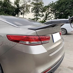 สปอยเลอร์สำหรับ Kia K5 / Optima ปี 2016 2017 2018 คาร์บอนไฟเบอร์ / FRP ไพรเมอร์ ปีกหลังแบบ R-type อุปกรณ์ตกแต่ง - Product Image 6