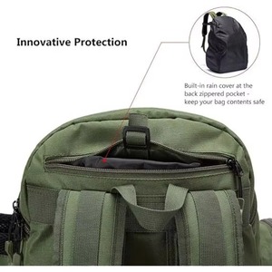 Échantillon gratuit : Sac à dos de pêche avec porte-cannes et 4 boîtes à pêche, sac de pêche d'extérieur avec housse de pluie imperméable - Product Image 6