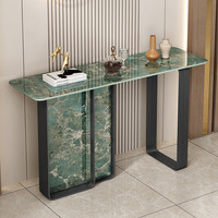 Table console de luxe au design moderne et unique, avec plateau en marbre blanc et finition dorée, idéale pour l'entrée ou le couloir, pour le salon