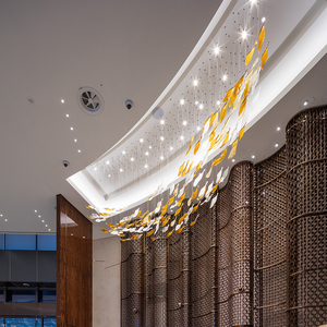 Lampe suspendue <span class=keywords><strong>Led</strong></span> en forme de <span class=keywords><strong>spirale</strong></span>, luminaire décoratif d'intérieur, luminaire décoratif d'intérieur, idéal pour une chambre d'hôtel - Product Image 2