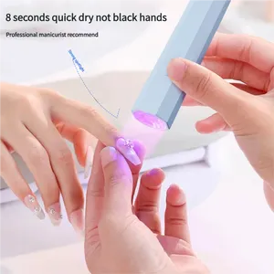 โคมไฟเล็บจอ LCD สีขาว, โคมไฟยูวีแอลอีดีแบบชาร์จได้สำหรับทำเล็บที่บ้าน, อุปกรณ์เสริมสำหรับช่างทำเล็บ, ของขวัญวันหยุดสำหรับ - Product Image 5