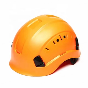 Casque de sécurité industriel orange de type V avec 6 points de suspension et design à fentes pour la construction - Product Image 1