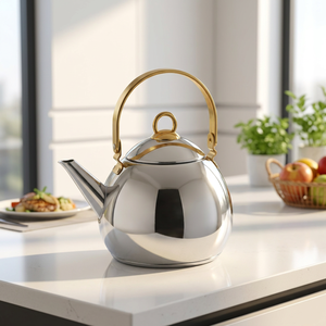 Potable Eco-Friendly Stainless Steel <strong>Kettle</strong> <strong>for</strong> Boiling Water with Pot Cover <strong>for</strong> Hotels <strong>for</strong> <strong>Gas</strong> Induction Cookers Stylish Design - Product Image 3