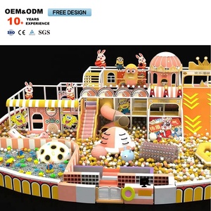 High Quality Macaron-Color <b>Indoor</b> Commercial Children's Adventure Playground Equipment Plastic <b>Slide</b> for Shopping Mall Use - Product Image 6