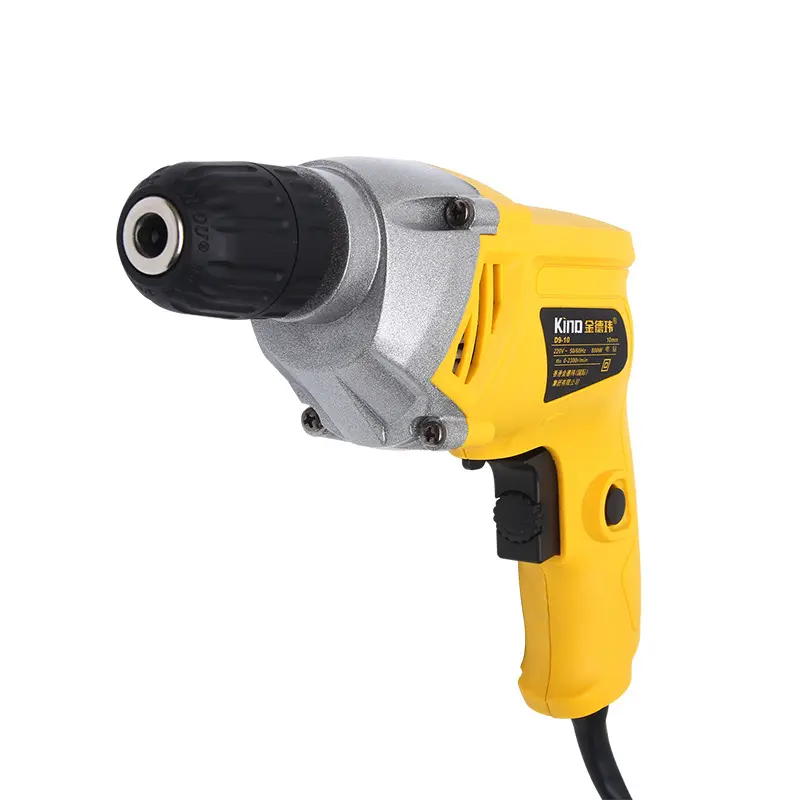 220V 800W высокого вращающего момента промышленный пистолетного типа профессиональная электрическая Ударная дрель многофункциональная электрическая отвертка желтый D9-10