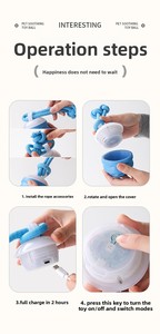 Eco-Friendly Luxury <strong>Dog</strong> Jumping Ball Self-Pleasure Boredom Relief Bite-Resistant Rechargeable Electric Interactive Teasing <strong>Toy</strong> - Product Image 6