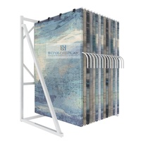 Boya, présentoir de tapis sur pied en métal personnalisé, à pages tournantes, très vendu, en vente