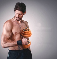 Haltères en fonte recouverts de caoutchouc pour la remise en forme à domicile, 15 kg/20 kg/30 kg, haltères détachables, kettlebell, ensemble d'haltères FED