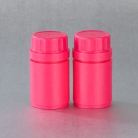 Vente en gros de flacons à pilules vides en PE avec bouchon à vis, contenants en plastique colorés pour comprimés et capsules, logo personnalisé