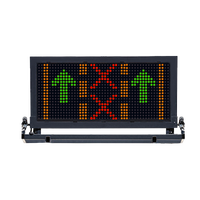 Panneau de signalisation routière flexible à LED monté sur camion, étanche IP58, à commande sans fil, avec visibilité de 800 m, DC12V