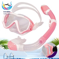 Ensemble de masque de plongée universel Waspo Full Dry avec lentilles en silicone anti-buée et verre trempé