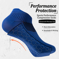 Chaussettes de sport rembourrées pour hommes et femmes, haute élasticité, absorption des chocs, chaussettes de cyclisme durables, chaussettes d'exercice respirantes