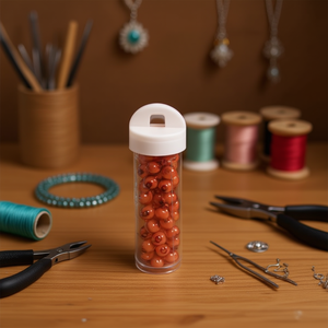 Perline Ilan Abalorio 8mm Colore Caffè per Creazione di Gioielli Confezione da 12 Pezzi - Product Image 3