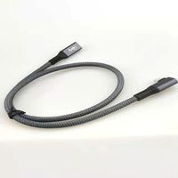 Nouveau produit avec tresse manches type C Mâle à C Femelle USB4.0 Câble 100W 40Gbps Compatible avec USB3.0 câble