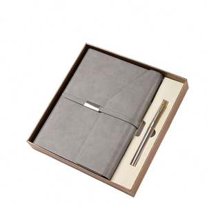 Cuaderno de Negocios A5 de Hojas Sueltas con Hebilla de Cinturón, Cuero PU, 80 Hojas, Set de Regalo Personalizable con Logotipo Impreso Extraíble - Product Image 1