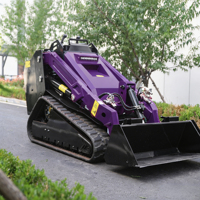Mini-chargeuse compacte sur chenilles V2000 75HP Cummins Diesel avec godet de 0,34 m³ prête pour les projets miniers