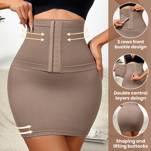Al por mayor, marca privada, ropa interior femenina: Panty moldeador tipo lápiz de jersey de cintura alta con control de abdomen y levantamiento de glúteos, tallas grandes, efecto adelgazante y realce de glúteos. - Product Image 2