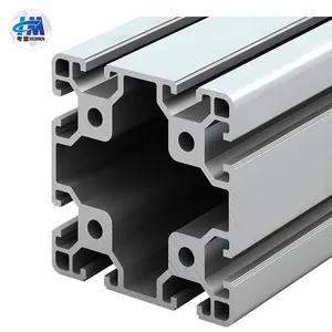 Bạc Kích Thước Lớn 8080 Modular Hệ Thống Công Nghiệp Bán Nhôm Nhôm Hồ Sơ Khung Được Sử Dụng Trong Triển Lãm Thiết Bị