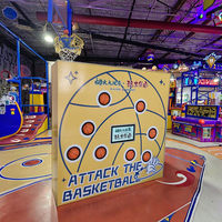 Tirez sur le bouton de style basket-ball et jouez au jeu Groundhog Jeux interactifs Jeux d'événement Jeux de carnaval Accessoire