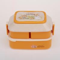 Boîte à lunch pour enfants en forme de lapin de dessin animé, très vendue, portable, pour l'école, conteneur de collations, boîte à bento en plastique pour enfants