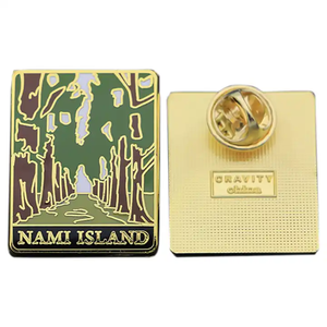 Personalised Custom Gift Vintage Outdoor Scenery Soft Enamel <strong>Pins</strong> <strong>Lapel</strong> <strong>Pin</strong> With <strong>Butterfly</strong> Clip - Product Image 4