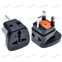 Universal 13A Hong Kong Singapour Malaisie Royaume-Uni chargeur en cuivre USA Inde HK EU US AU vers UK adaptateur prise fusible
