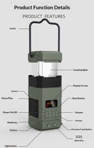 Radio meteorológica de emergencia portátil multibanda con manivela solar y linterna LED para supervivencia - Product Image 4