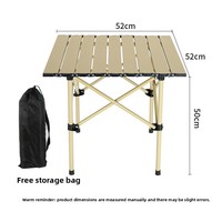 Table pliante en fer pour l'extérieur, pique-nique, camping, table à omelettes portable, table à manger domestique, voyage, vente en gros