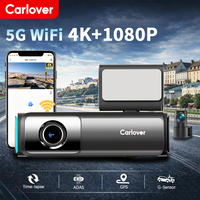 Caméra embarquée 4K+1080p, caméra avant et arrière 4K, caméra embarquée avec WiFi 5G, GPS, surveillance de stationnement 24h/24, enregistreur vidéo numérique automatique avec capteur Sony 675