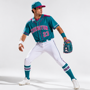 Camiseta de Béisbol Personalizada con Bordado en Tela Tackle Twill, Camiseta de Béisbol con Botones Completos, Malla Transpirable, Logotipo Personalizado - Product Image 1