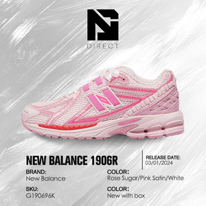 New Balance 1906r Big <b>Kid</b> 'rose Sugar Pink Satin' Trendy Stylish School Shoes Breathable Lace-Up Outdoor Casual Sneakers - Product Image 6