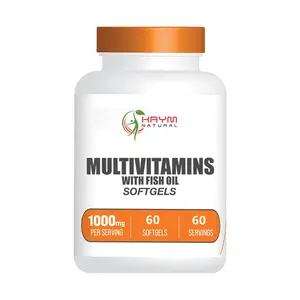 Label pribadi vitamin kompleks dan mineral suplemen Multivitamin Softgel lembut kapsul Kalsium Besi seng Selenium