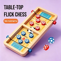 Juego de Futbolín de Mesa de Madera, Juego de Mesa de Fútbol Rápido, Juego de Mesa Interactivo Familiar para Niños y Adultos, Montessori
