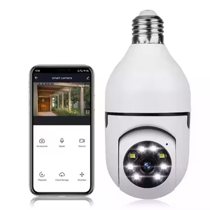 Caméra intérieure E27 CMOS LED, ampoule WiFi grand angle 90°, caméra de sécurité, vision nocturne, suivi automatique des personnes - Product Image 1