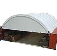 Hangar temporaire pour avions SSC4040, abri préfabriqué en conteneur